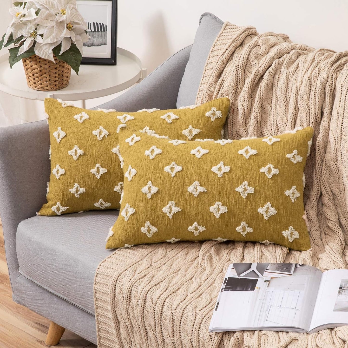 Tufted Lumbar Pillow