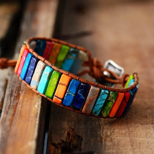 Boho Chic Leather Bracelet