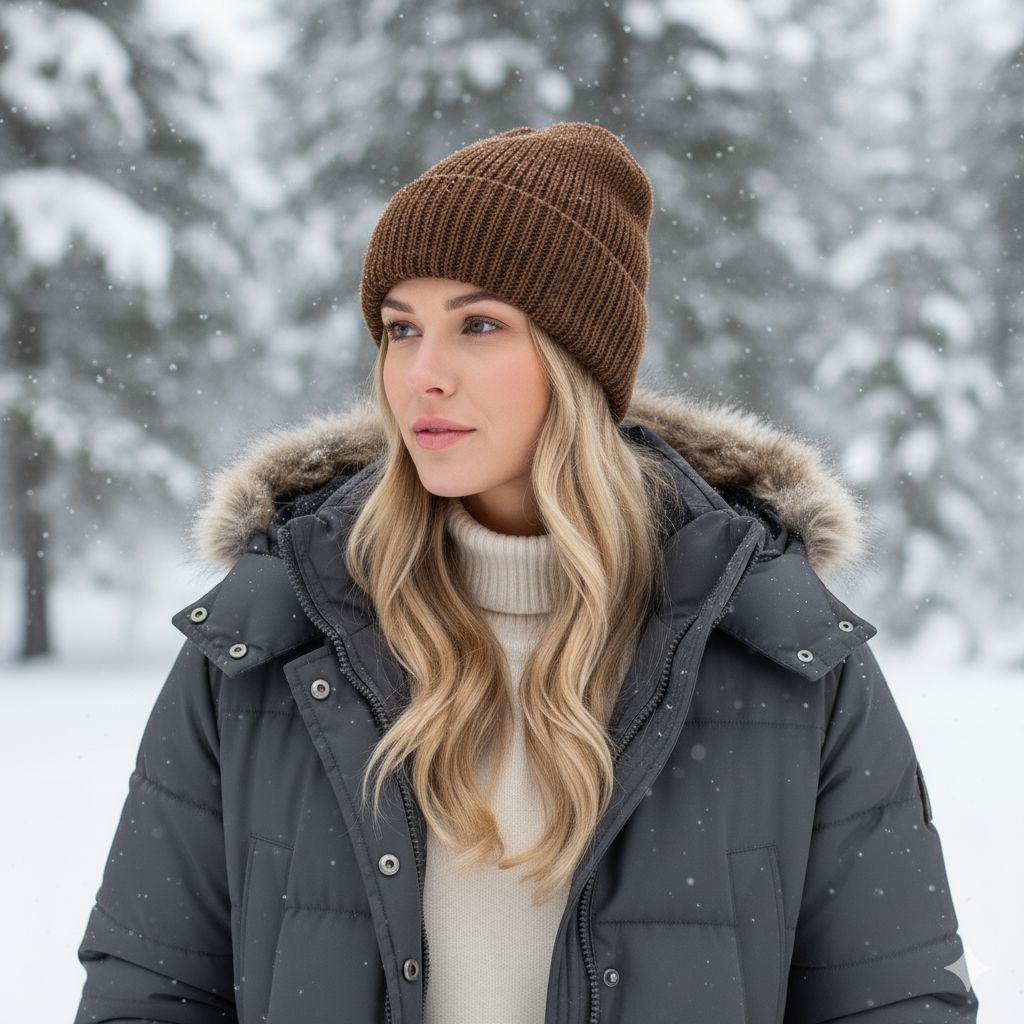 Cardigan Knit Alpaca Beanie