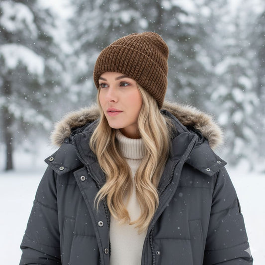 Cardigan Knit Alpaca Beanie