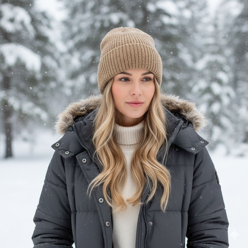 Cardigan Knit Alpaca Beanie