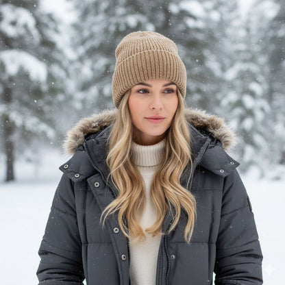 Cardigan Knit Alpaca Beanie