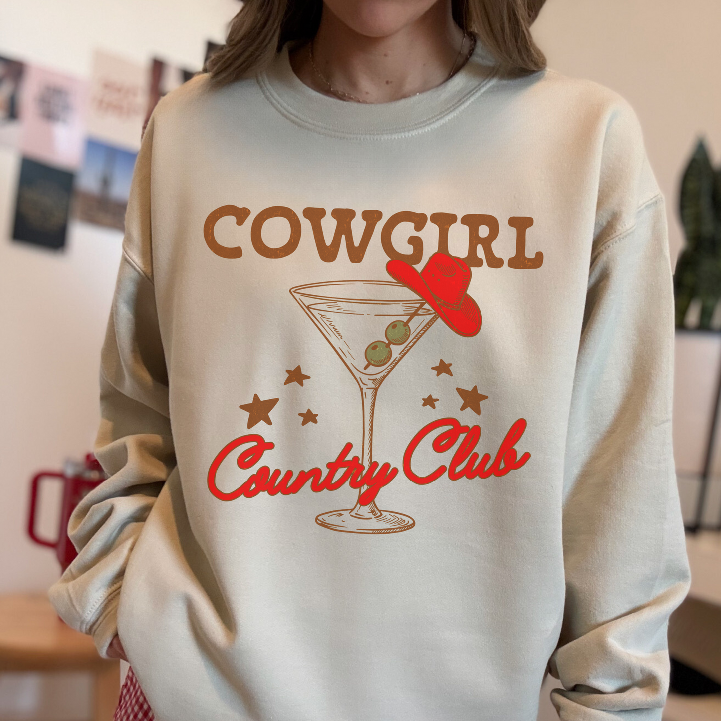 Cowgirl Country Club Crewneck Sweatshirt