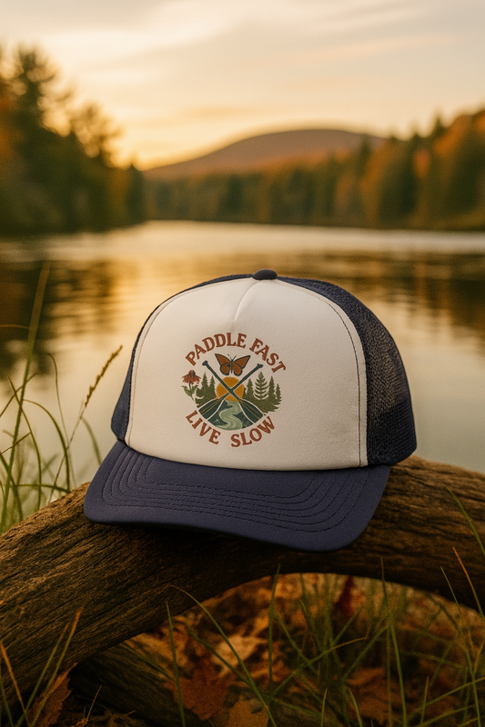 River Adventure Trucker Caps, Whitewater Hat, Kayaking Lover Gifts, Camping Hat, Hiking Cap