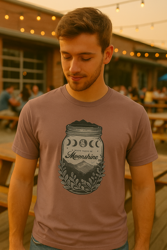 Misty Taste of Moonshine Tee 🌌 | Appalachian Folkcore Magic