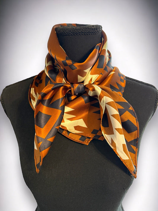 100% Silk Wild Rag- Tribal