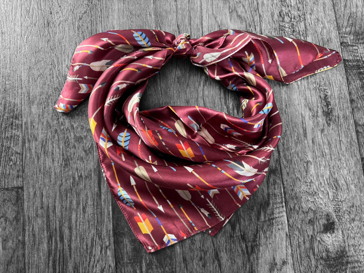 100% Silk Wild Rag Follow Your Arrow Scarf