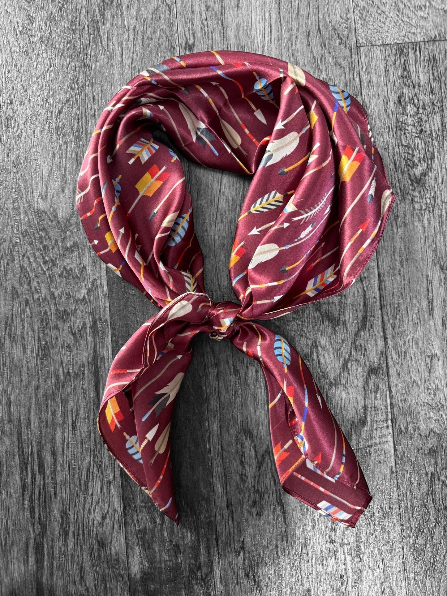 100% Silk Wild Rag Follow Your Arrow Scarf