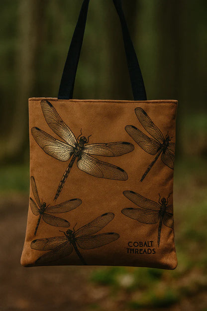 Dragonfly Tote Bag, Eco-Friendly Tote, Insect Lover Gift, Summer Essentials, Boho Chic Style, Nature-Inspired Shopping Bag
