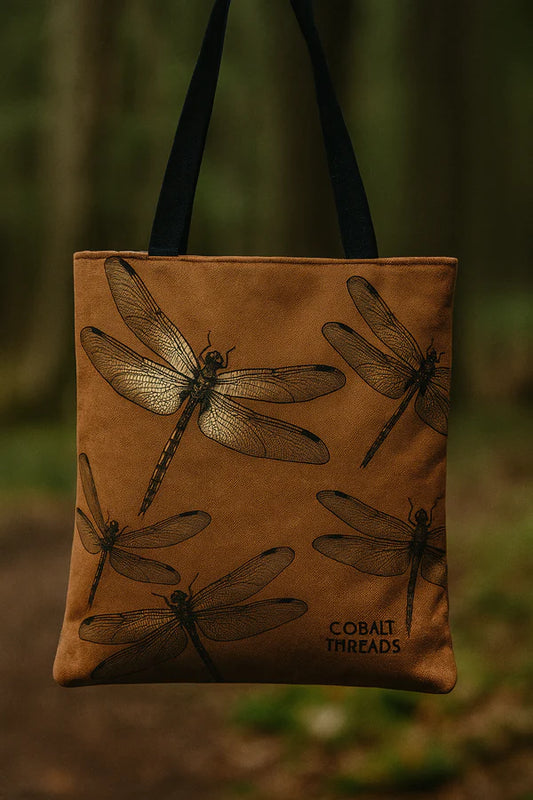 Dragonfly Tote Bag, Eco-Friendly Tote, Insect Lover Gift, Summer Essentials, Boho Chic Style, Nature-Inspired Shopping Bag